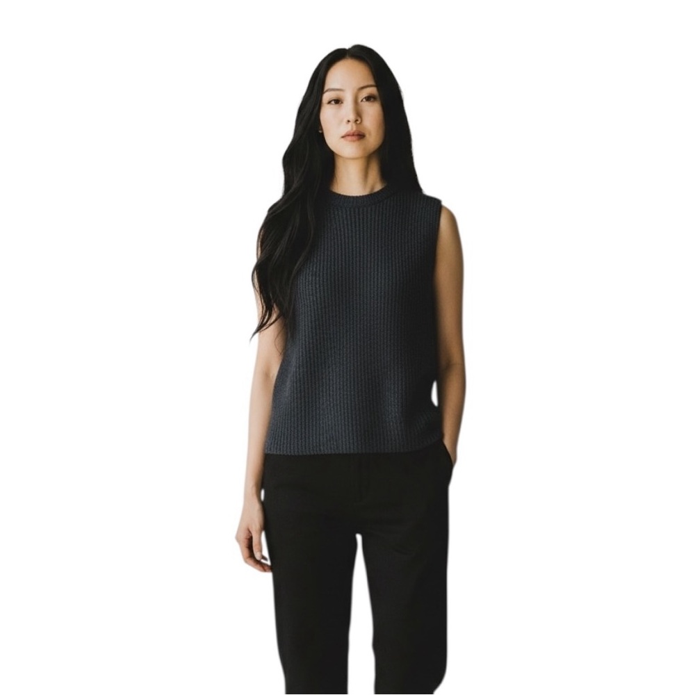 FP Beach Free People Textured Knit Tank Sleeveless Top